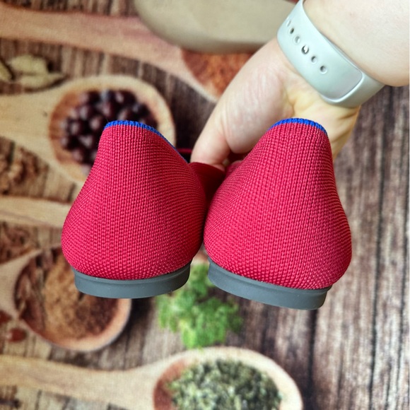 Rothy’s Rounded toe flats shoes in Scooter Red - Picture 2 of 8
